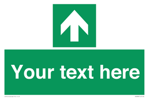 Safe condition Custom arrow up sign